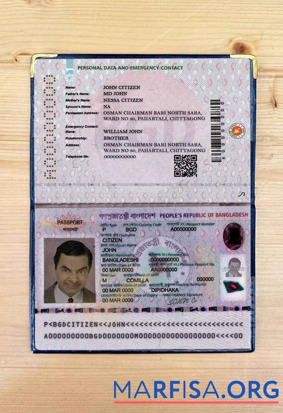 Downloadable Bangladesh e passport 2020 present photo look real example